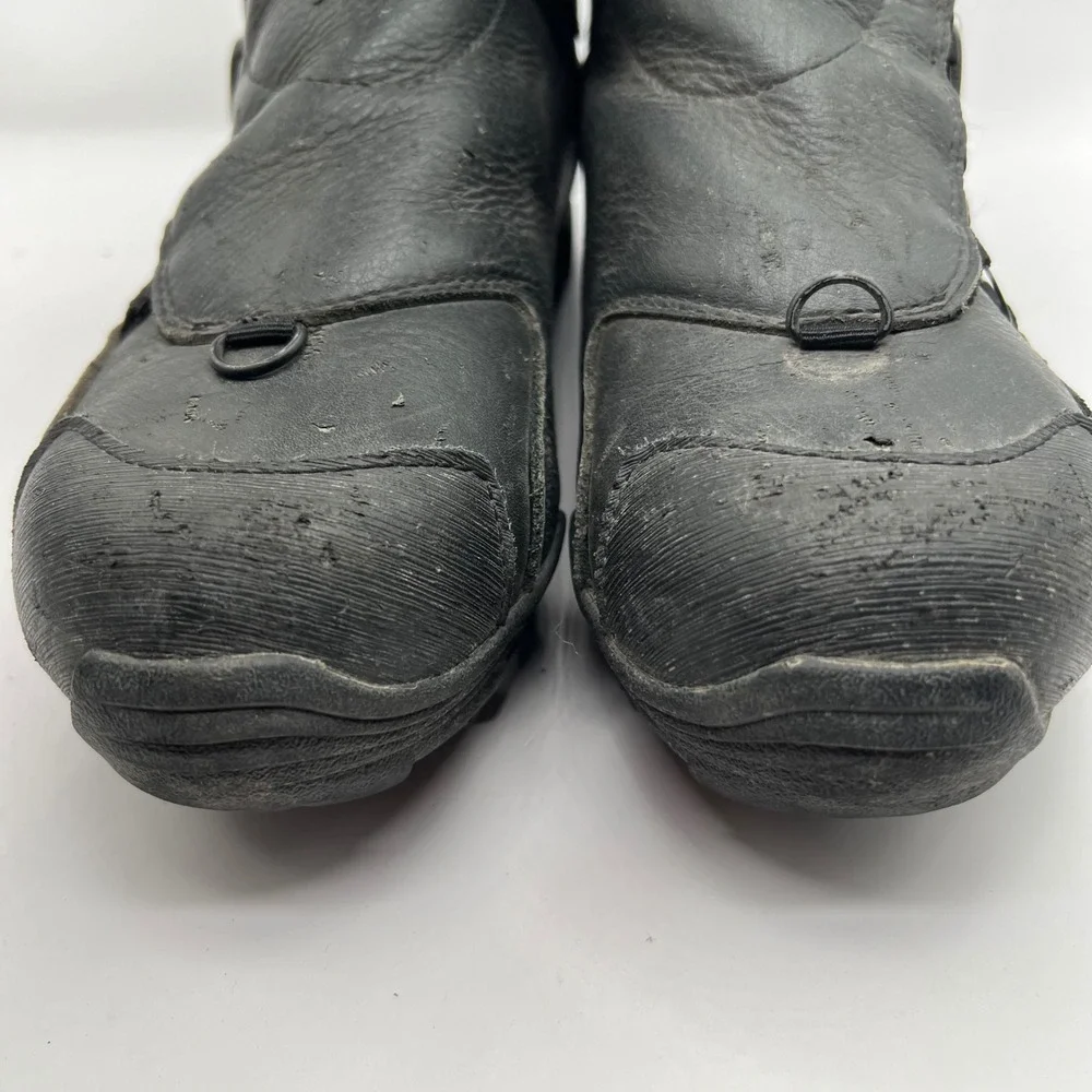 Lake MXZ303 Winter Cycling Boots Black Leather BOA Vibram MTB Mens 10 Subzero